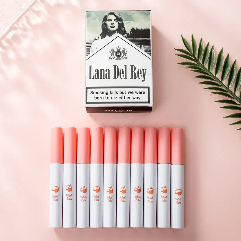 10 PCS Lana Del Rey Lipstick Matte