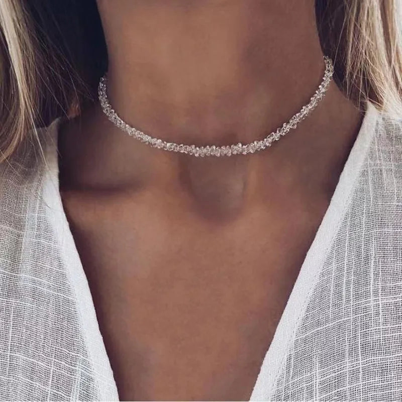 Crystal Beaded Choker