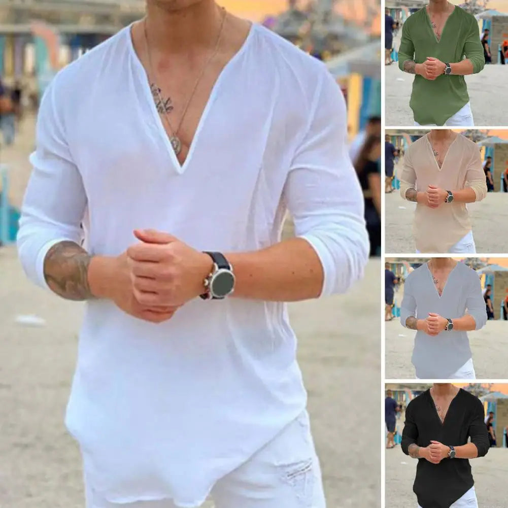 V-Neck Casual Shirt