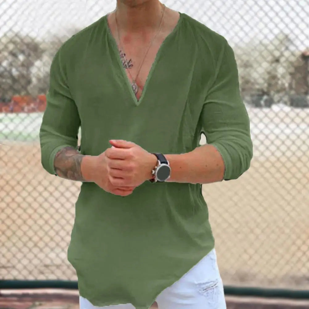 V-Neck Casual Shirt