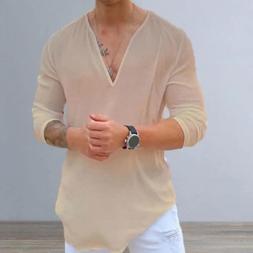 V-Neck Casual Shirt