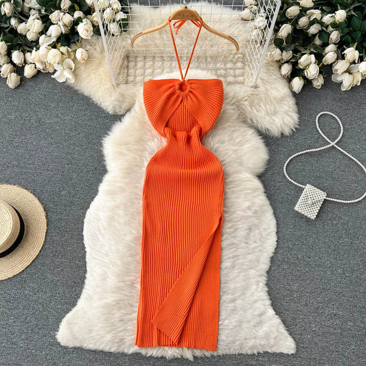 Split Knitted Dress